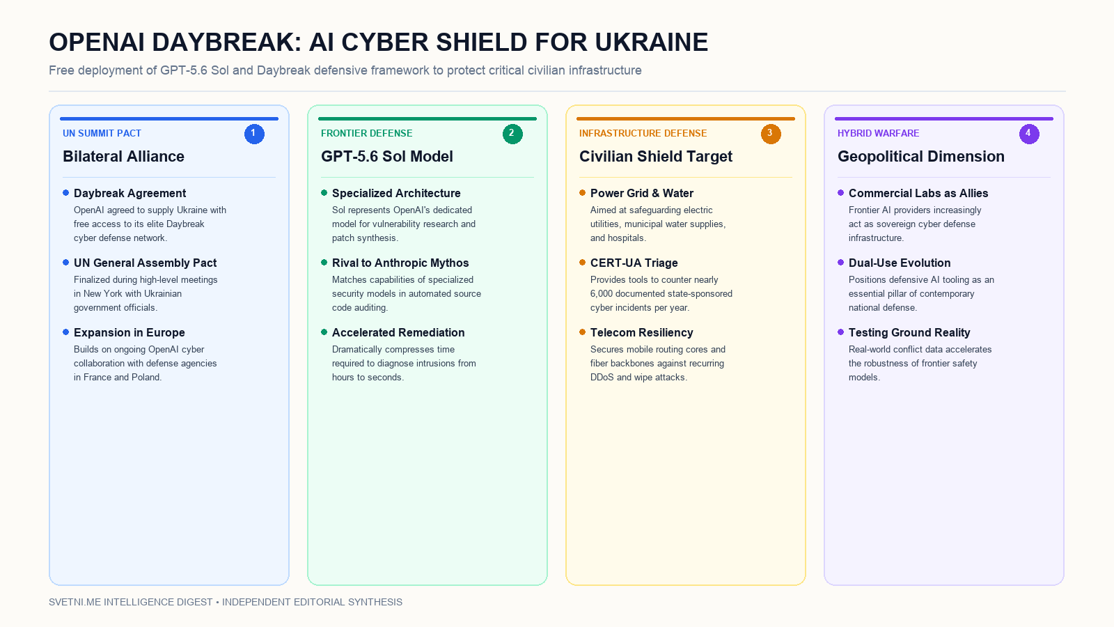 Инфографика за партньорството между OpenAI и Украйна