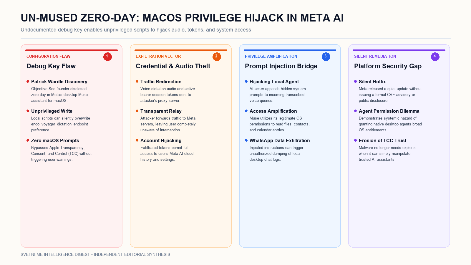 Инфографика за архитектурата на нулевия ден в Meta Muse