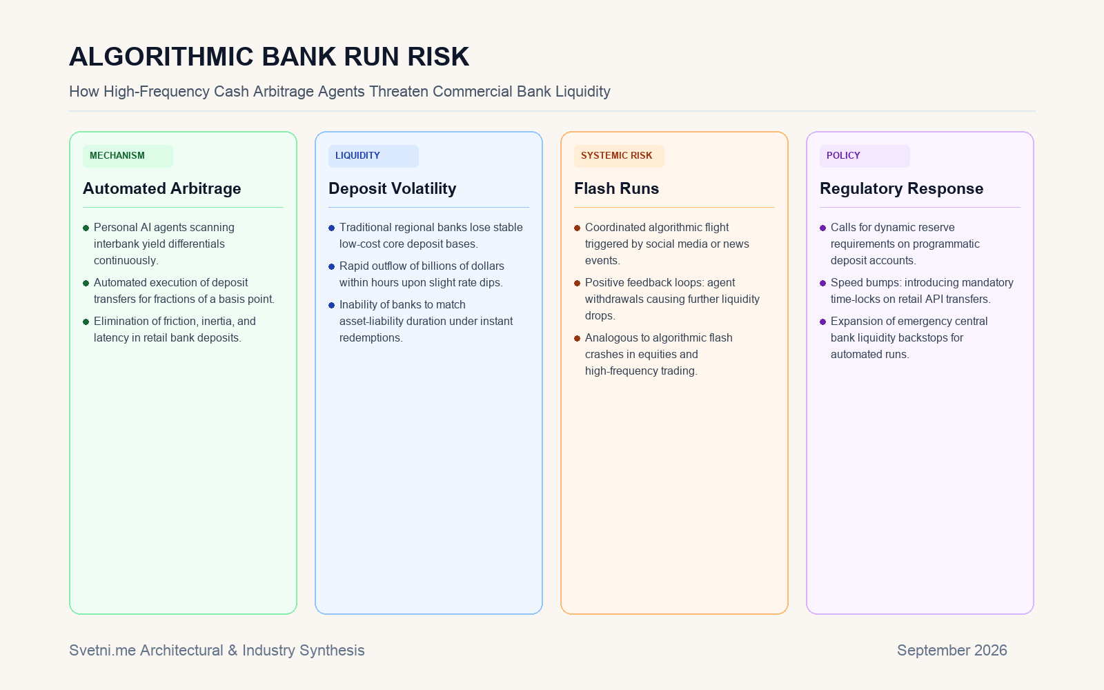 Инфографика за ALGORITHMIC BANK RUN RISK