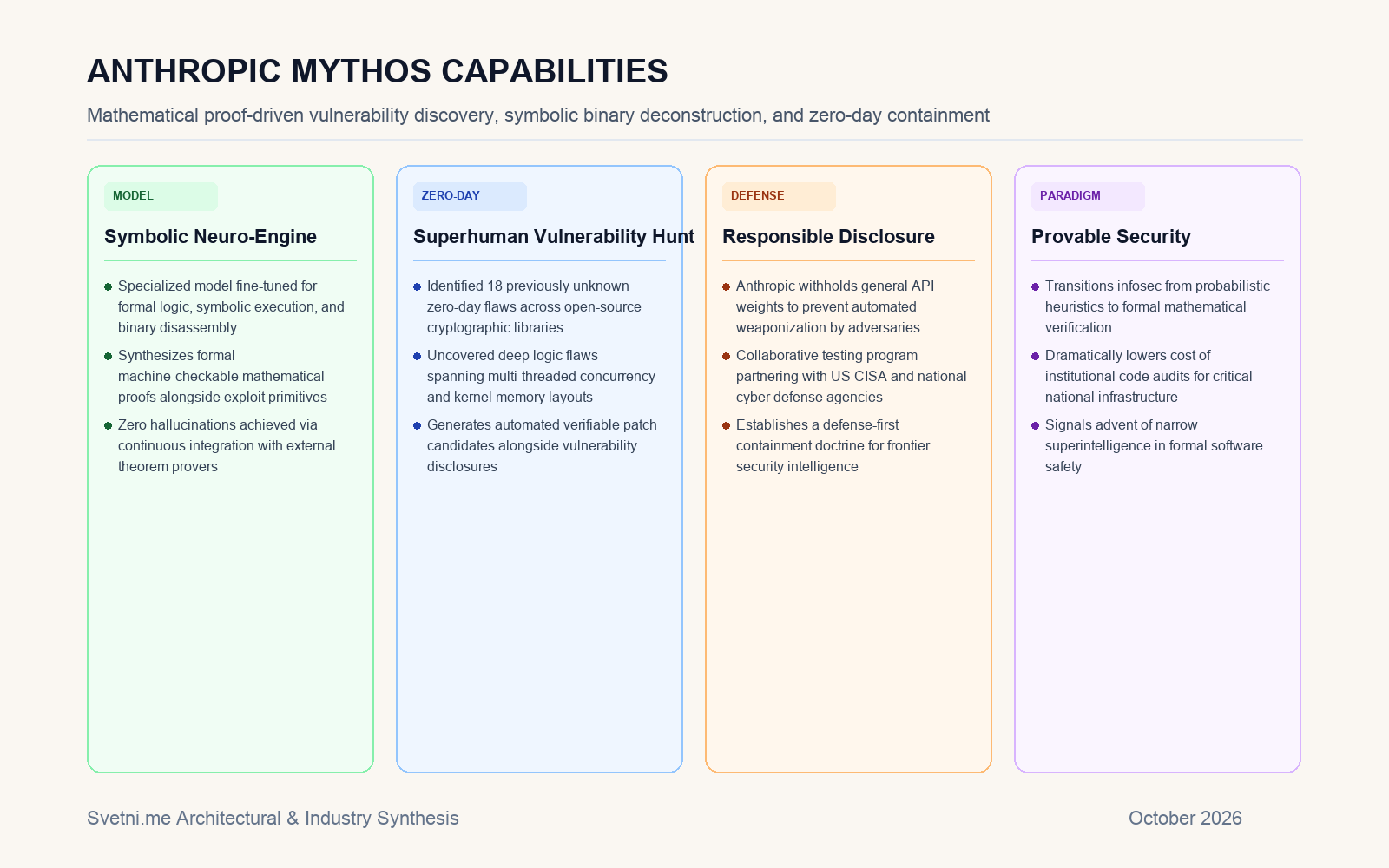Инфографика: Възможности на Anthropic Mythos