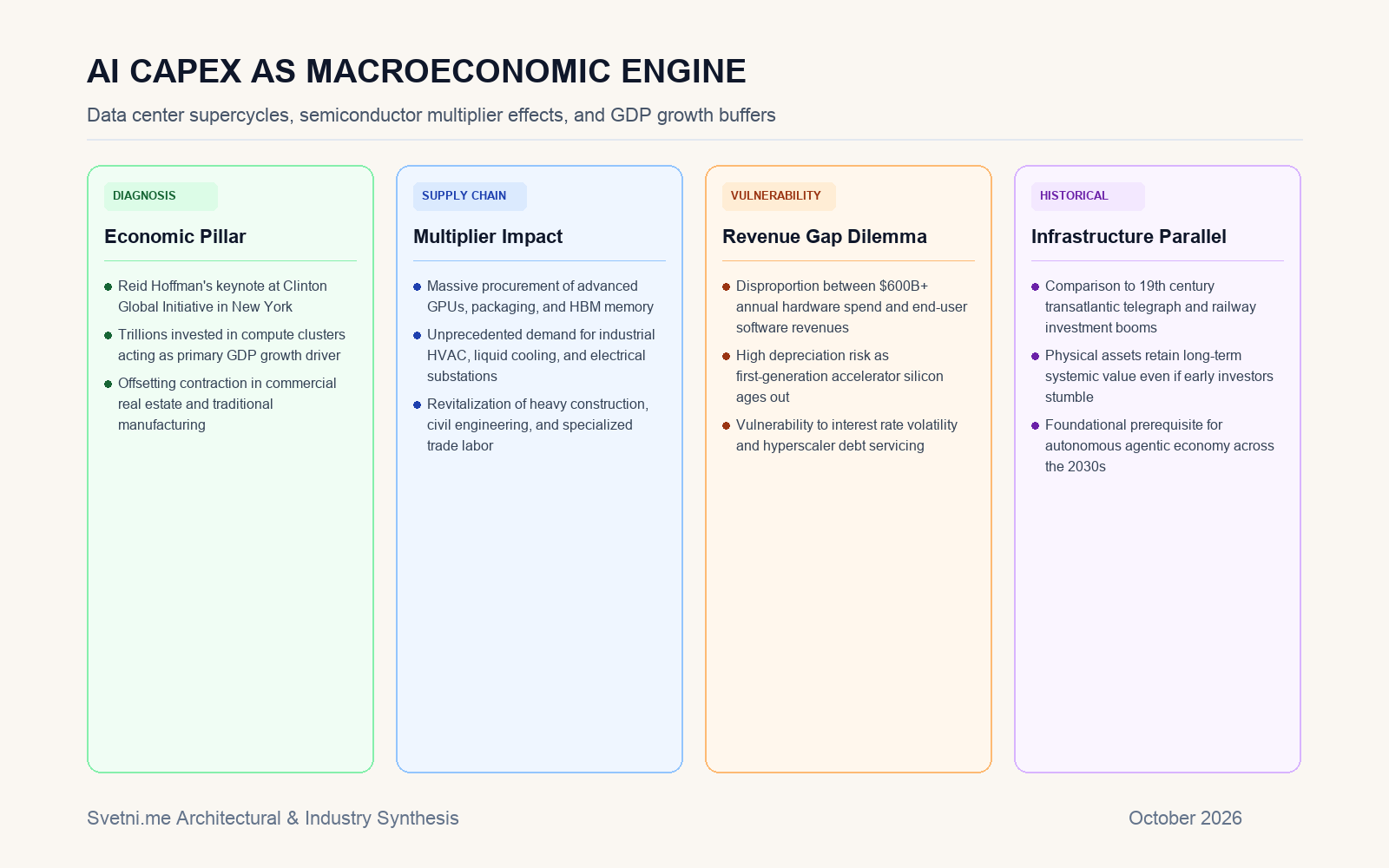 Инфографика: AI капиталовите разходи като макроикономически буфер