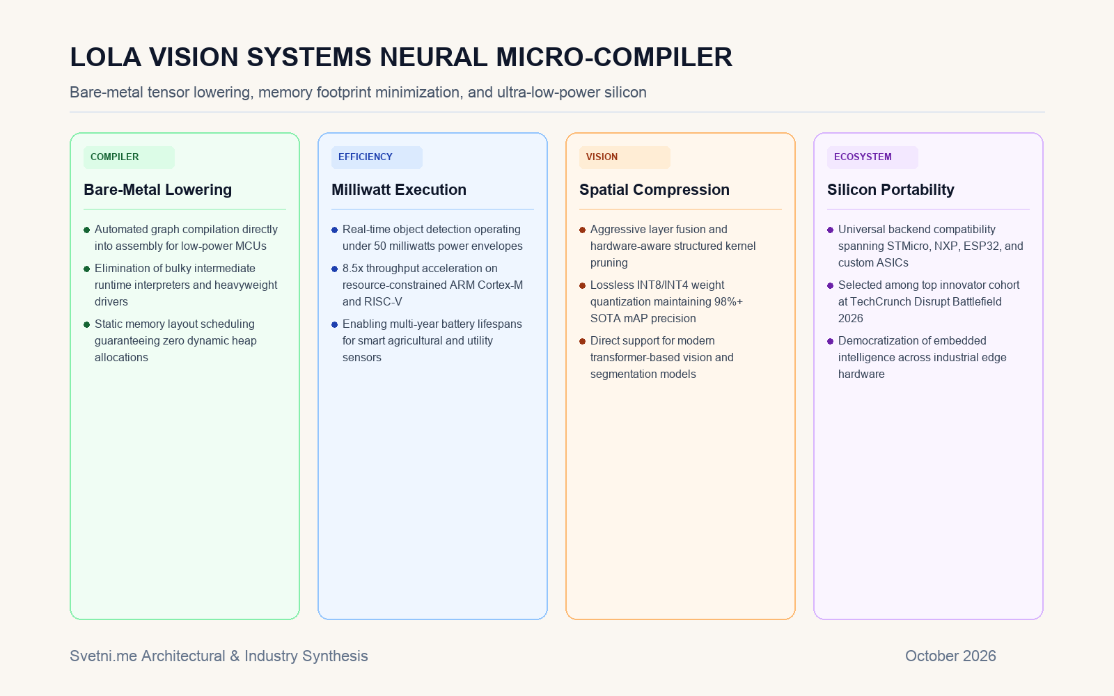 Инфографика: Архитектура на микрокомпилатора на Lola Vision Systems