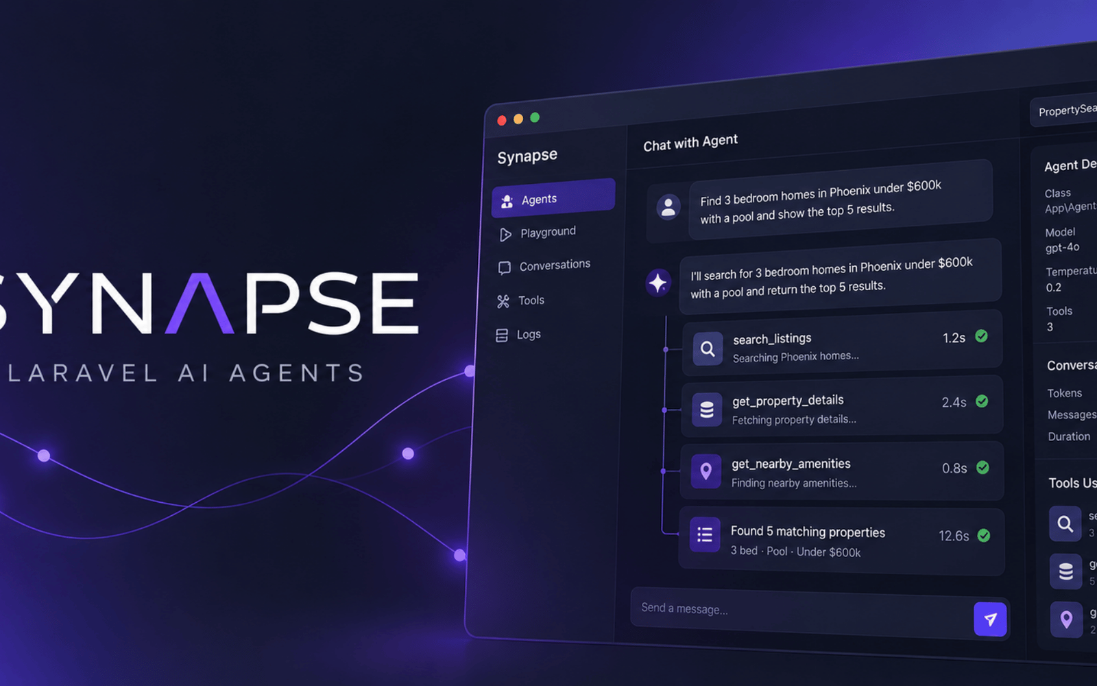 Synapse пусна визуален панел за наблюдение и одит на агенти, изградени с Laravel AI SDK