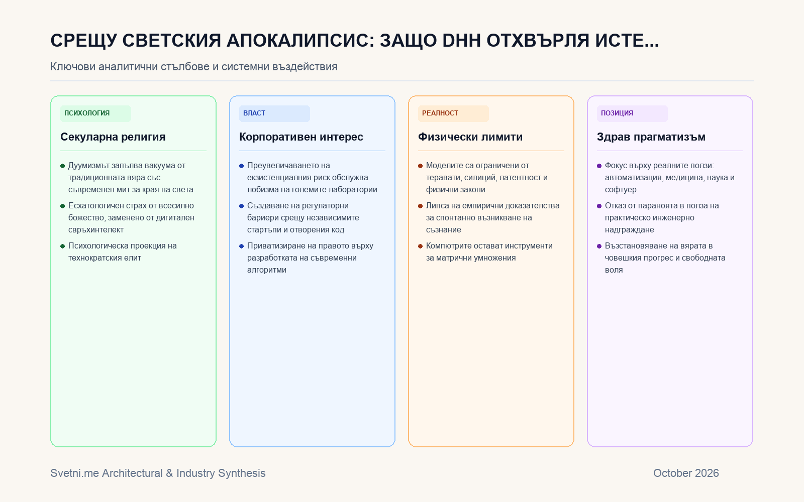 Инфографика за Срещу светския апокалипсис: Защо DHH отхвърля истерията около екзистенциалната заплаха от AGI