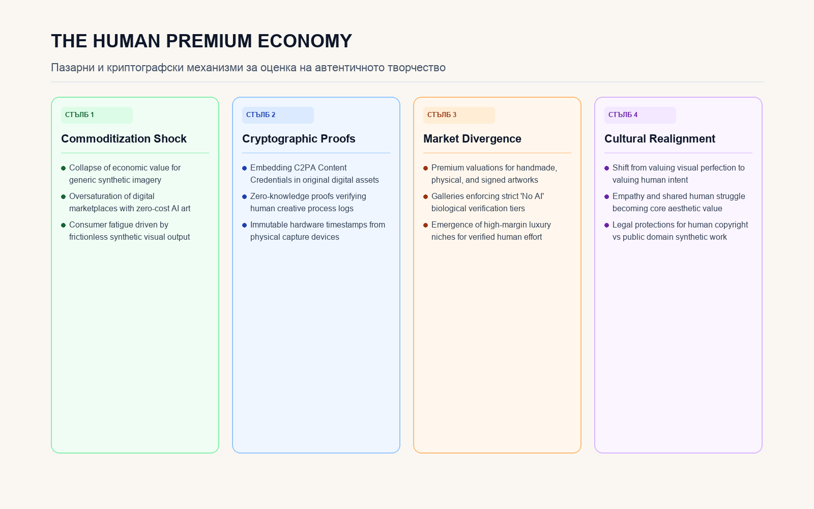 Инфографика за The Human Premium Economy