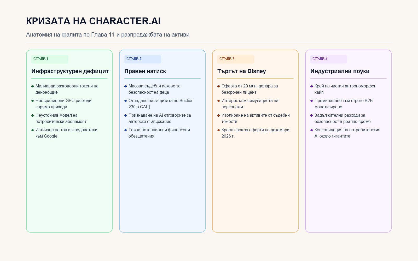 Инфографика: Анализ на фалита на Character.AI