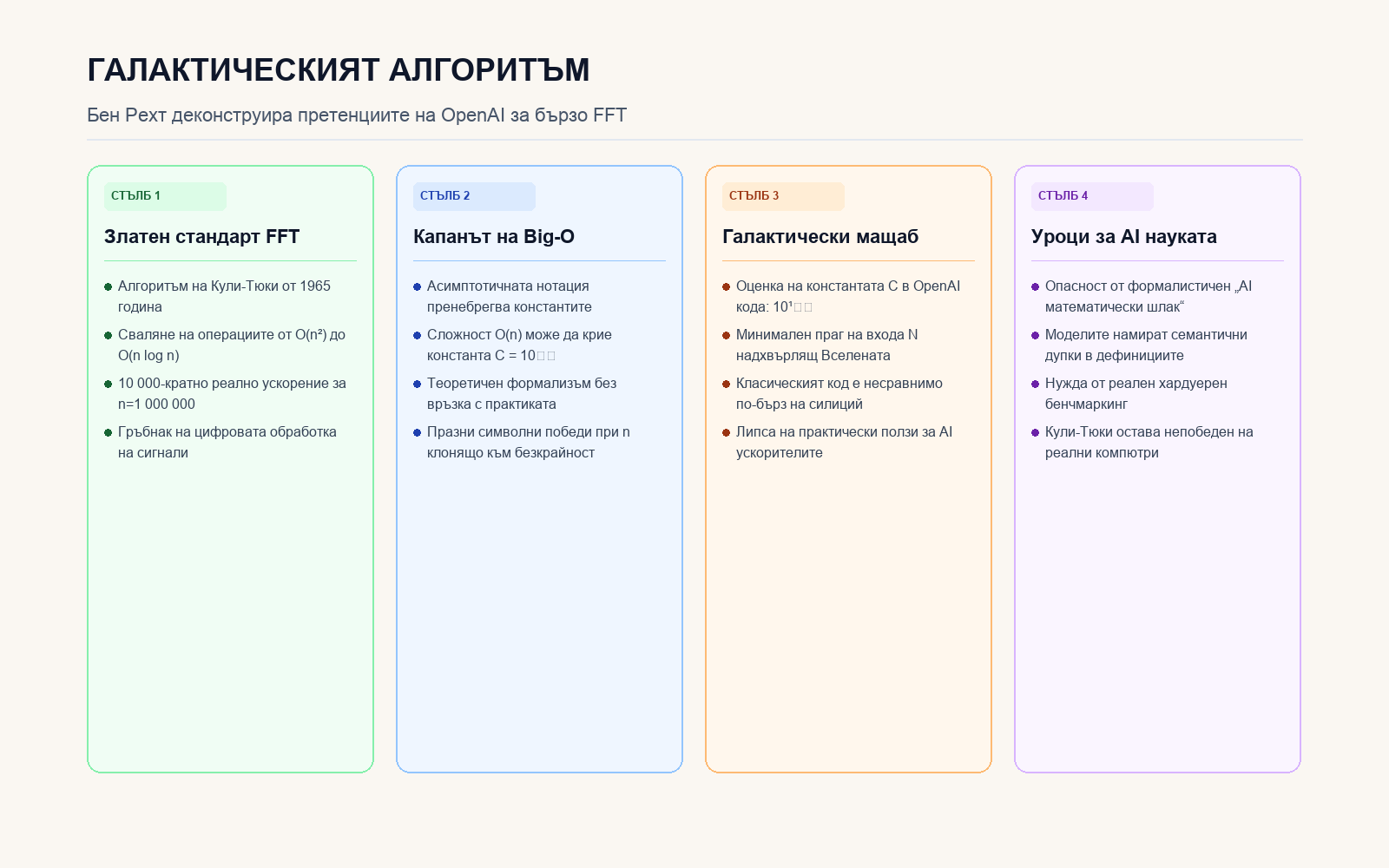 Инфографика: Деконструкция на галактическия алгоритъм на OpenAI