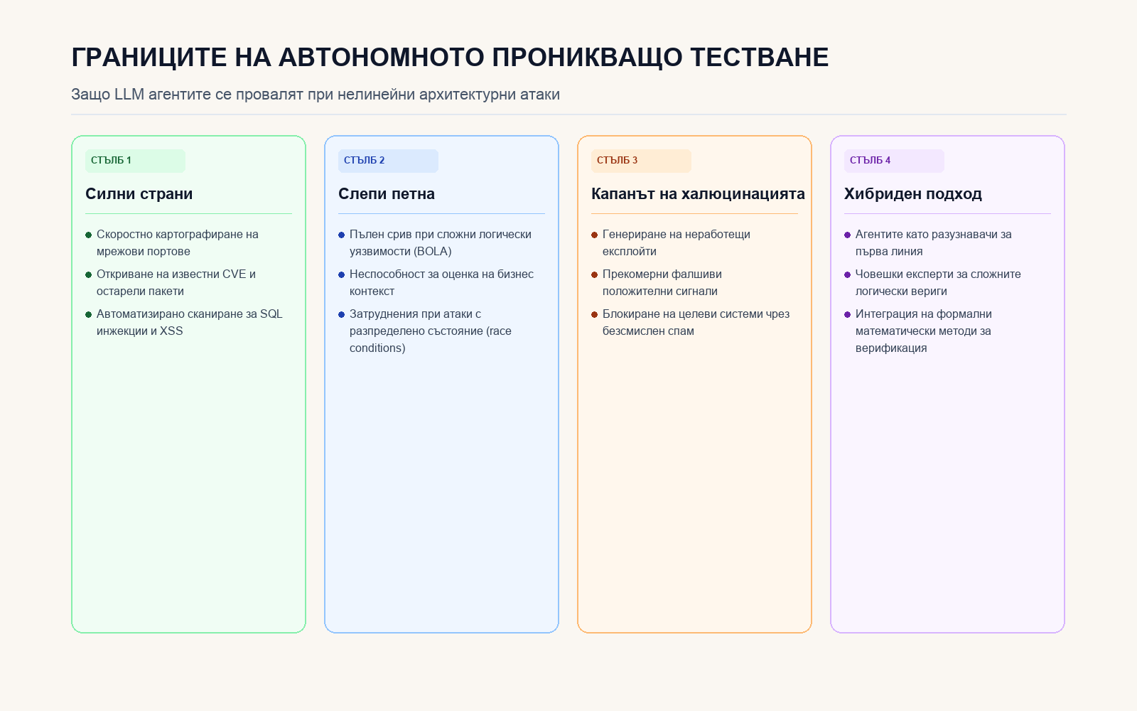Инфографика: Границите на автономното проникващо тестване