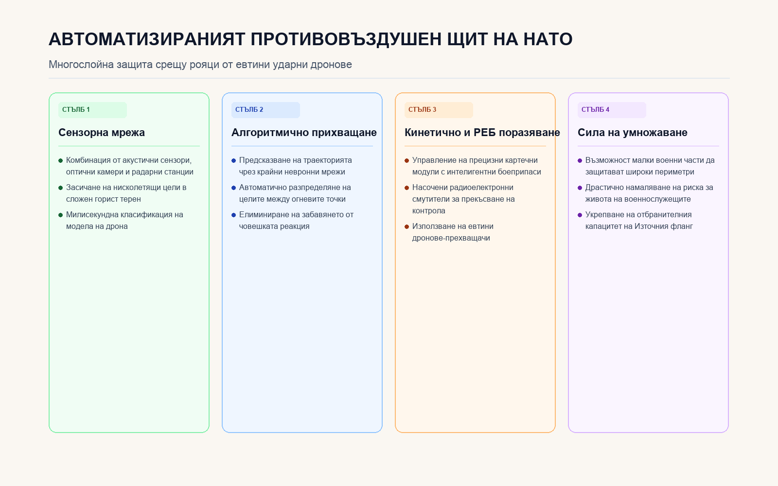 Четирите стълба на автономния противовъздушен щит на НАТО в Латвия