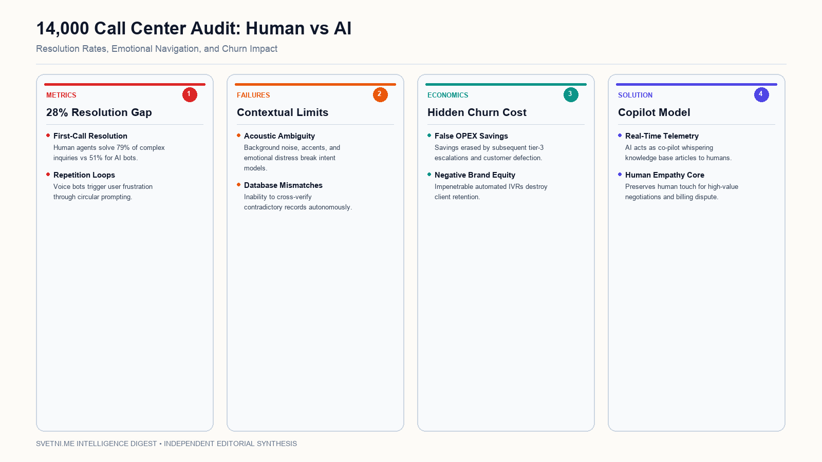 14,000 Call Center Audit: Human vs AI
