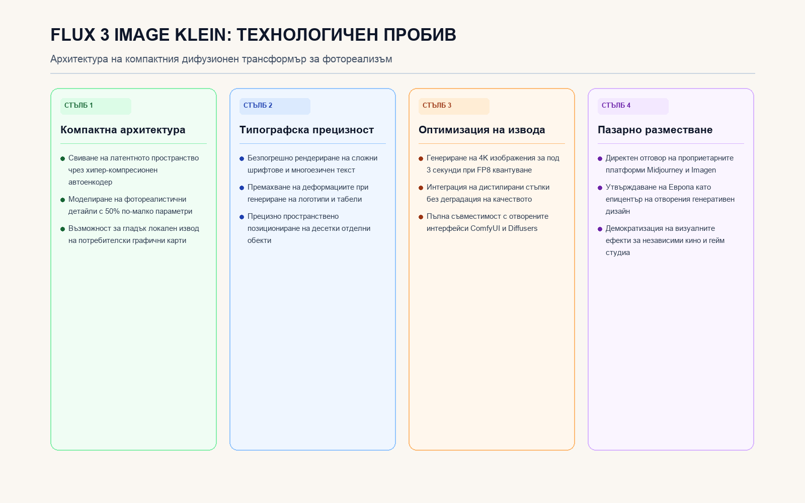 Инфографика: FLUX 3 Image Klein: Технологичен пробив