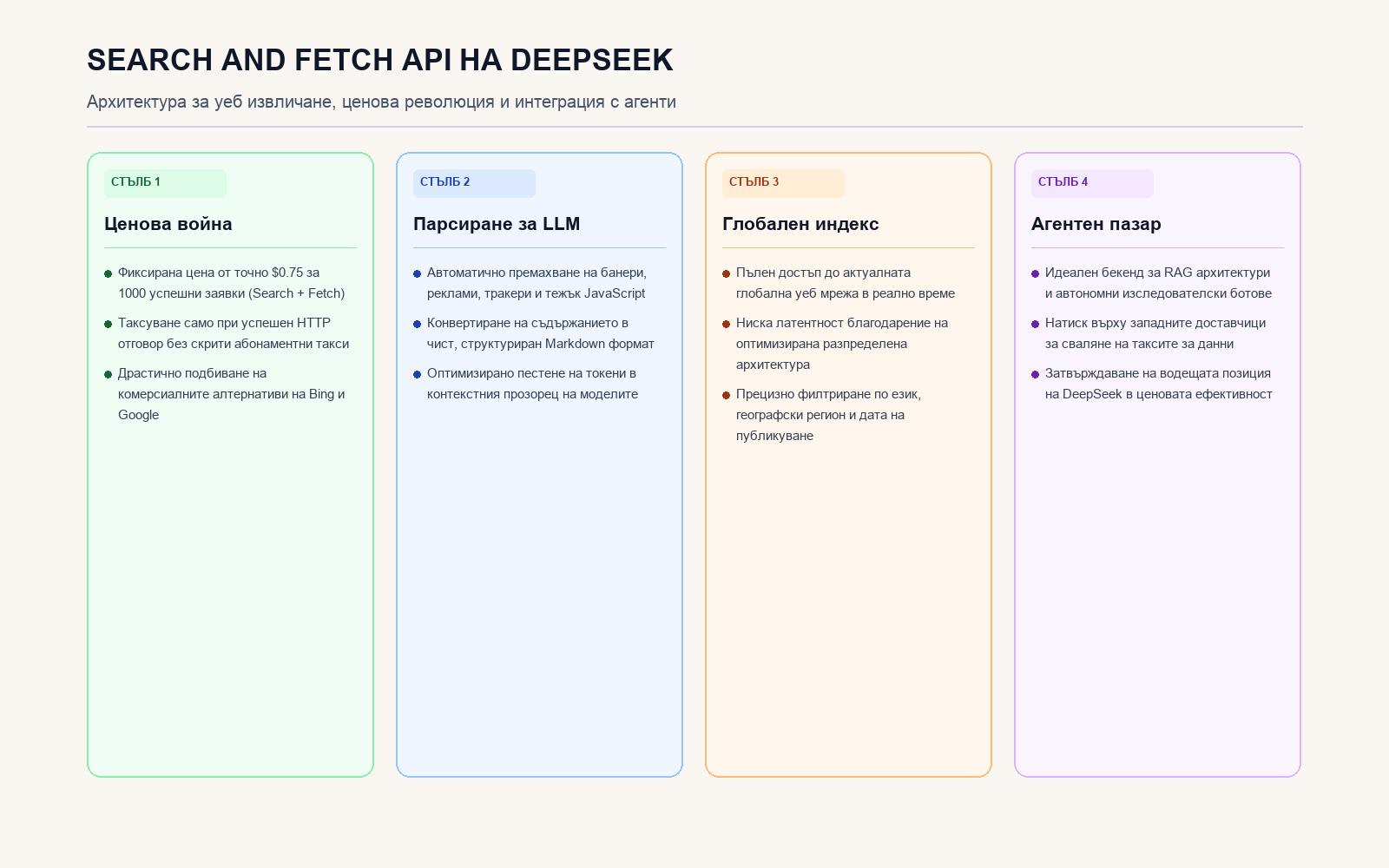 Инфографика: Search and Fetch API на DeepSeek