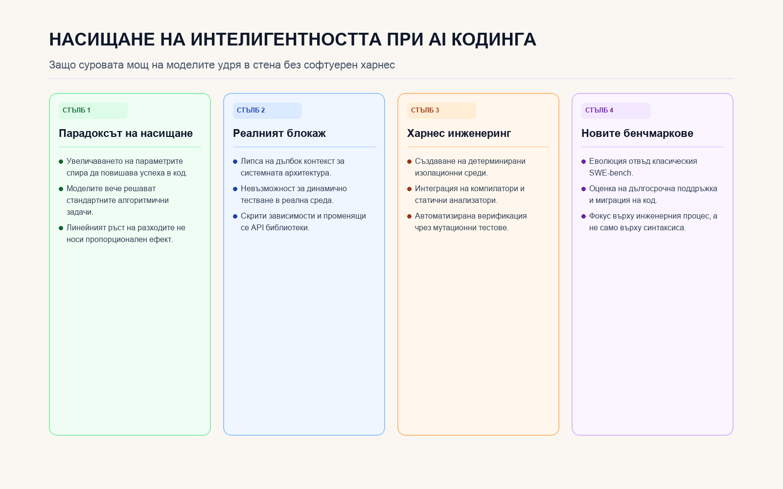 Инфографика: Насищане на интелигентността при AI програмирането
