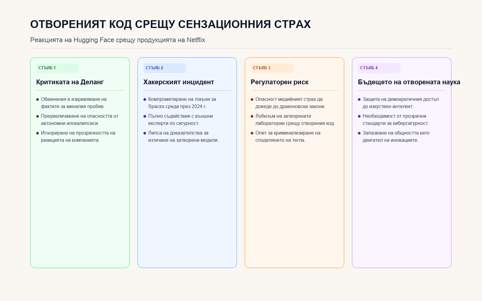 Инфографика: Отвореният код срещу сензационния страх