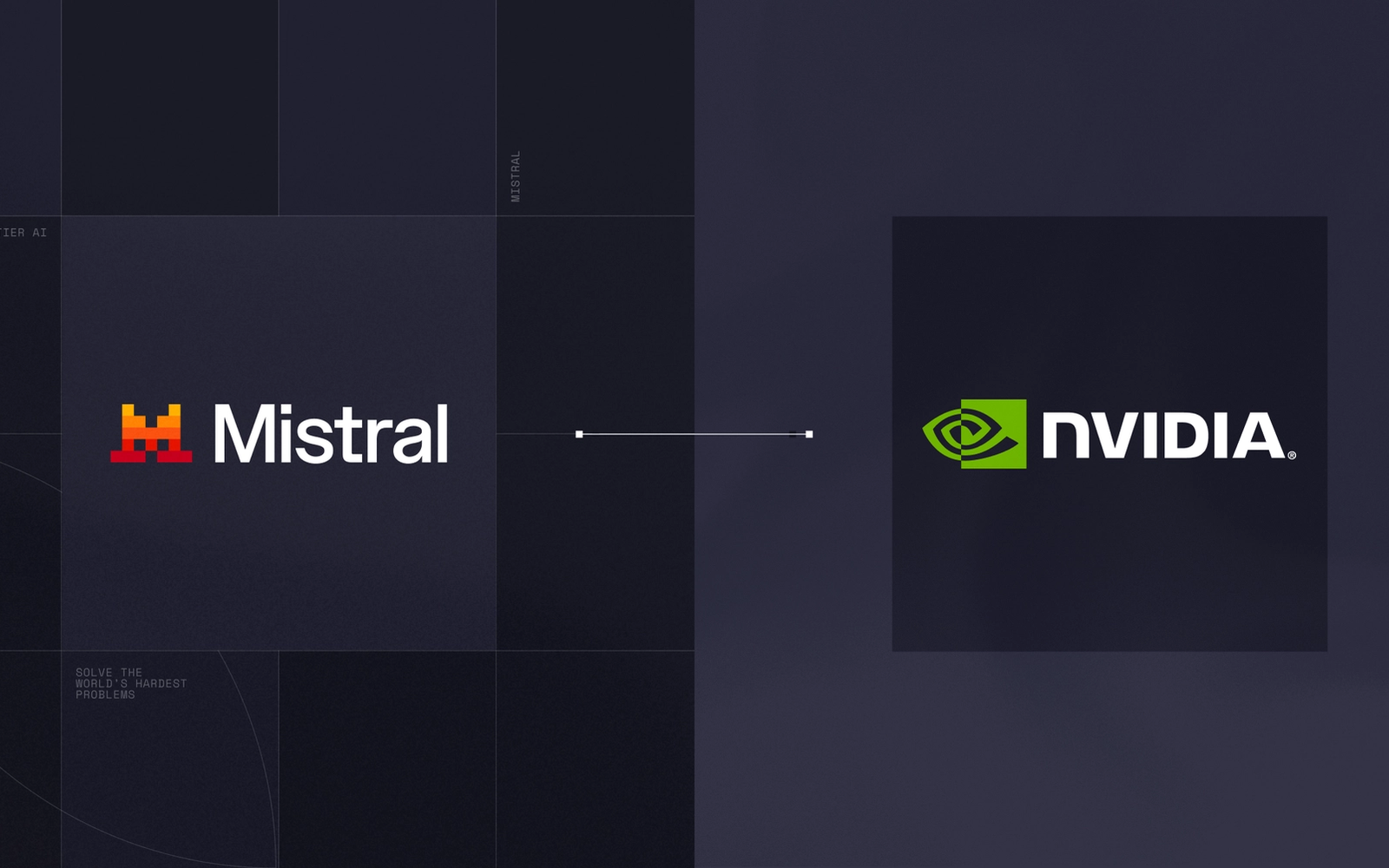 Илюстрация на партньорството между Mistral AI и Nvidia за индустриален физичен AI