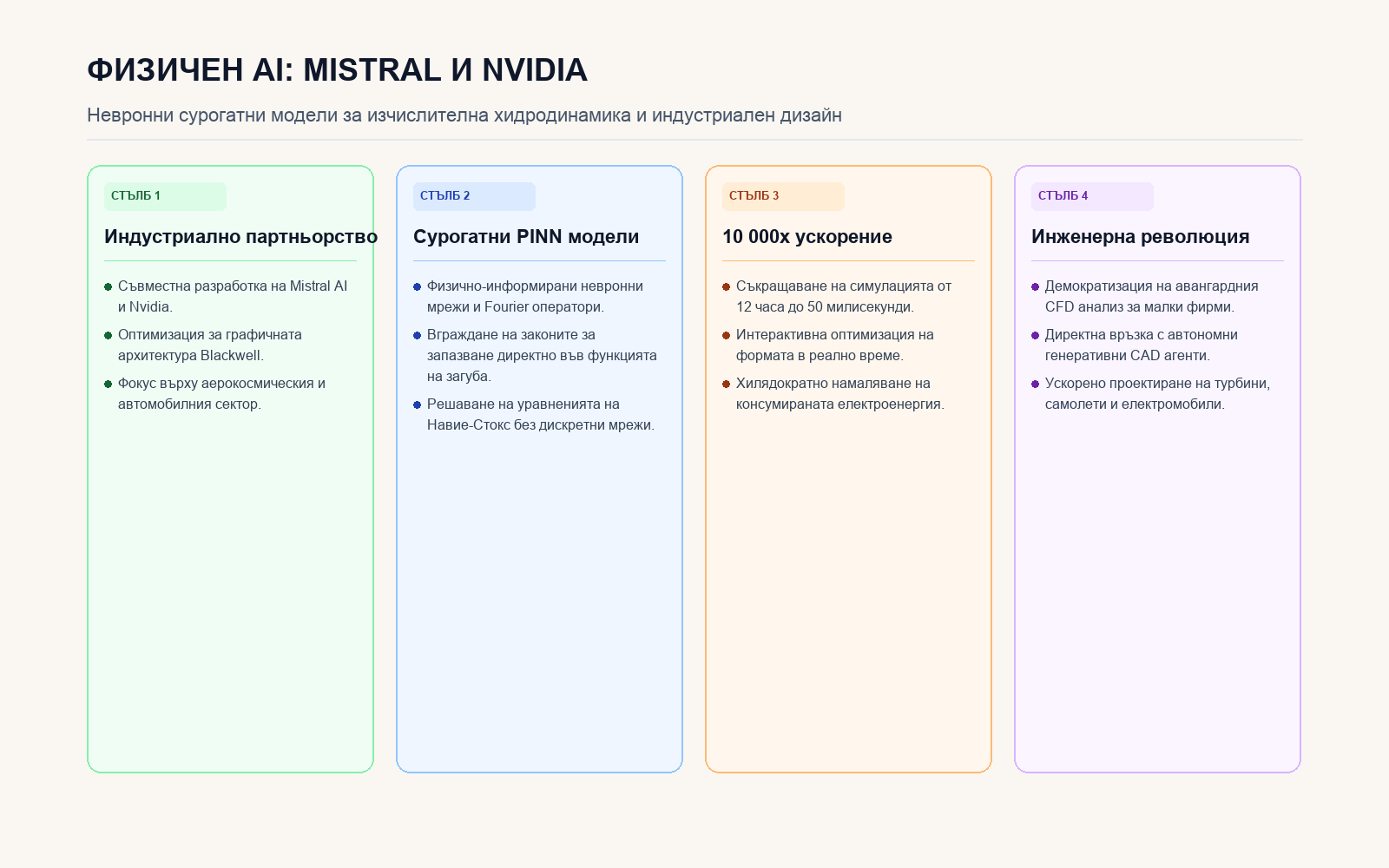 Инфографика: Физичният AI на Mistral и Nvidia за индустриални симулации