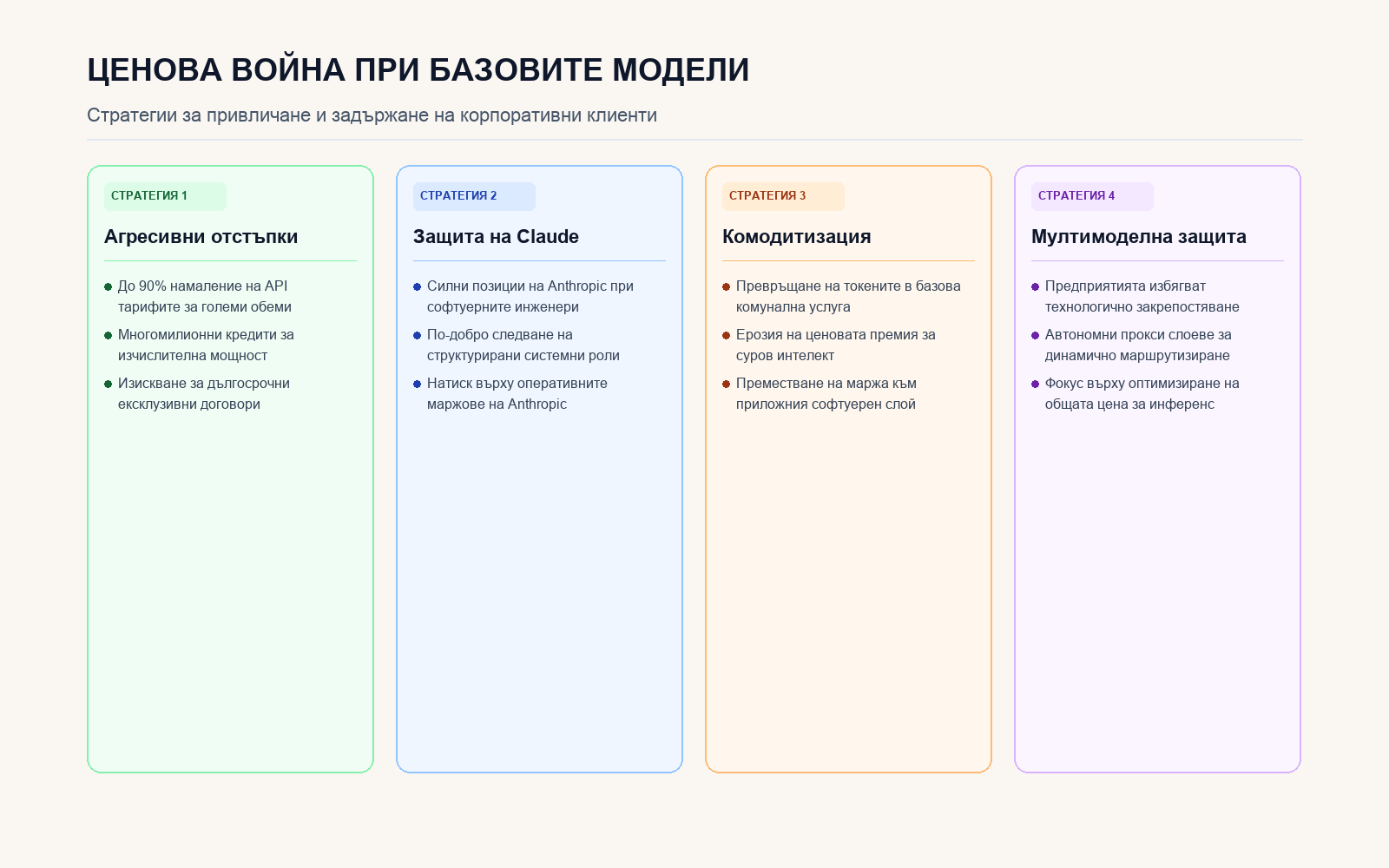 Инфографика: Динамика на ценовата война при базовите модели