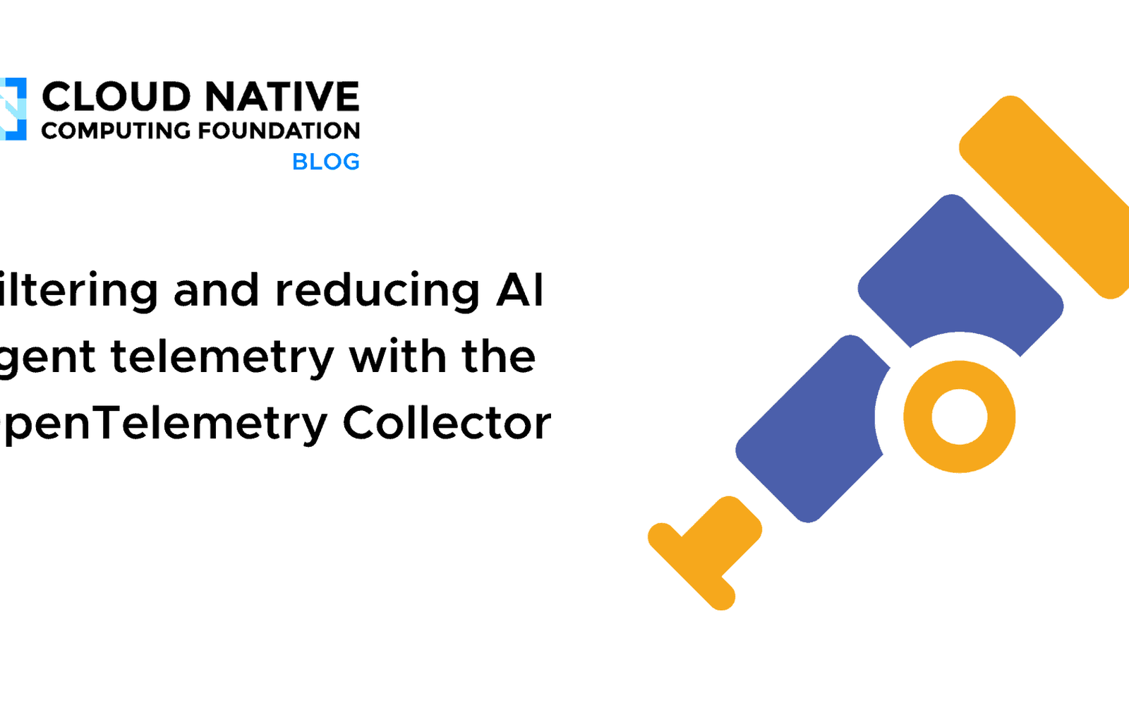 Инфографика на OpenTelemetry Collector за филтриране на AI телеметрия