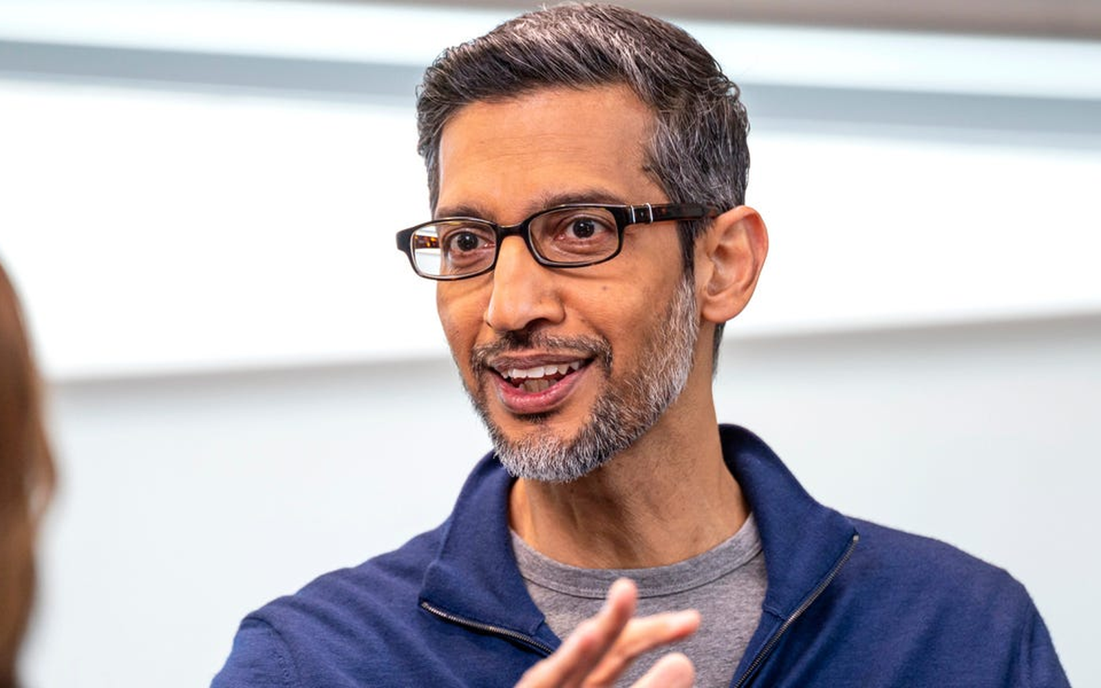 Графика на броя на служителите в Google през годините