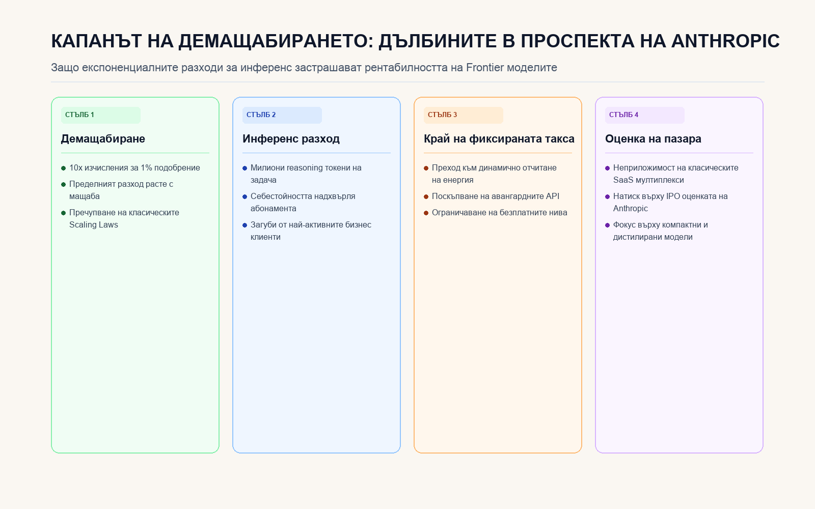Инфографика: КАПАНЪТ НА ДЕМАЩАБИРАНЕТО: ДЪЛБИНИТЕ В ПРОСПЕКТА НА ANTHROPIC